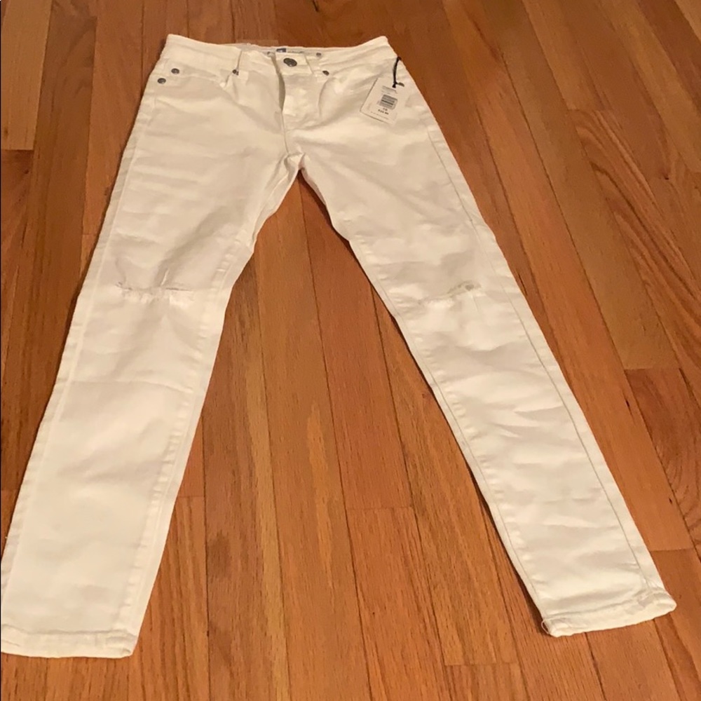 Girls white jeans new with tags